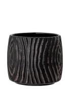 Atena Flowerpot Home Decoration Flower Pots Black Bloomingville