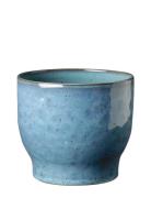 Knabstrup Örtkruka Ø 16.5 Cm Dusty Blue Home Decoration Flower Pots Bl...