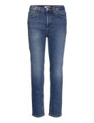 Cropped Denim Bottoms Jeans Straight-regular Blue House Of Dagmar