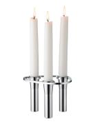 Lind Curve Lysestage Base Forkromet Home Decoration Candlesticks & Lan...