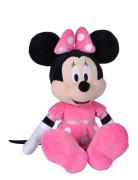 Disney Minnie Mouse, 60Cm Toys Soft Toys Stuffed Animals Pink Minnie M...
