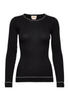 Blouse Ls Tops T-shirts & Tops Long-sleeved Black Barbara Kristofferse...