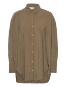 Magda Shirt Tops Shirts Long-sleeved Brown NORR