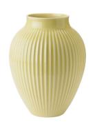 Knabstrup Vase, Grooves Home Decoration Vases Yellow Knabstrup Keramik