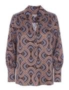 Marikka Tops Blouses Long-sleeved Multi/patterned Dea Kudibal