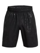 Ua Woven Emboss Short Sport Shorts Sport Shorts Black Under Armour