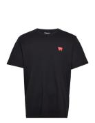 Sign Off Tee Tops T-shirts Short-sleeved Black Wrangler