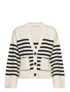 Emblagz Cardigan Tops Knitwear Cardigans Cream Gestuz