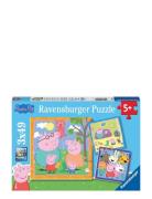 Peppas' Family And Friends 3X49P Toys Puzzles And Games Puzzles Classi...