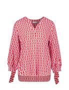 Blouse 3/4 Sleeve Tops Blouses Long-sleeved Red Gerry Weber