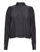 Isley Blouse Tops Blouses Long-sleeved Black HUNKYDORY