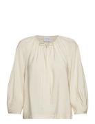 Vibalina L/S Top/Su Tops Blouses Long-sleeved Cream Vila