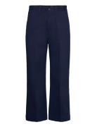 Chino Wide-Leg Pant Bottoms Trousers Wide Leg Navy Polo Ralph Lauren