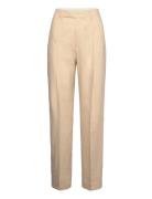 Julie Linen Trousers Bottoms Trousers Straight Leg Beige Filippa K