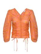 Rodebjer Venus Tops Blouses Long-sleeved Orange RODEBJER