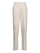 Trousers Idun Bottoms Trousers Straight Leg Beige Lindex