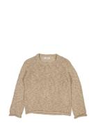 Knit Pullover Kaj Tops Knitwear Pullovers Beige Wheat