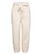 C_Tapita-D Bottoms Trousers Wide Leg Cream BOSS