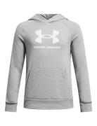 Ua Rival Fleece Bl Hoodie Sport Sweat-shirts & Hoodies Hoodies Grey Un...