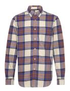 Ls Heavy Flannel Plaid Designers Shirts Casual Beige Timberland