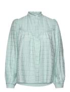 Lr-Astrid Tops Blouses Long-sleeved Blue Levete Room