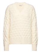 Katinka Knit Pullover Tops Knitwear Jumpers Cream Kaffe