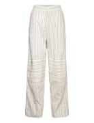 Fresia Bottoms Trousers Wide Leg Beige Rabens Sal R