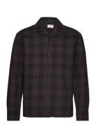 Waffle Check Resort Shirt Designers Shirts Casual Brown Filippa K