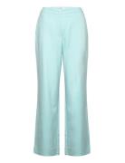 Mschfanilla Pants Bottoms Trousers Straight Leg Blue MSCH Copenhagen