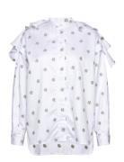 Valeria Tops Shirts Long-sleeved White Britt Sisseck