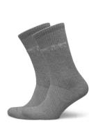 Blake 2-Pack Rib Socks Underwear Socks Regular Socks Grey Les Deux