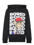 Nlmalla Boredofd Sweat Wh Box Bru Sky Tops Sweat-shirts & Hoodies Hood...