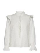 Daphne Blouse Tops Blouses Long-sleeved White Love Lolita