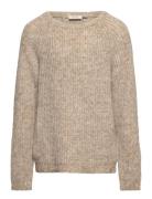 Nmmomio Ls Knit Lil Tops Knitwear Pullovers Beige Lil'Atelier