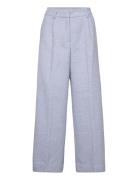 Mschabriella Pants Bottoms Trousers Wide Leg Blue MSCH Copenhagen