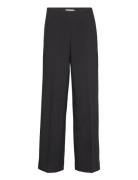 Mschbarbine Hw Pants Bottoms Trousers Wide Leg Black MSCH Copenhagen