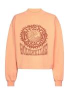 W. Mezzanine Crop Surf Crew Tops Sweat-shirts & Hoodies Sweat-shirts O...