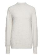 Yascharlotte Ls Knit Pullover - Ka Tops Knitwear Jumpers Grey YAS