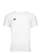 Adizero Essentials Running Tee Sport T-shirts Short-sleeved White Adid...