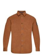 Reg Fit Corduroy Shirt Tops Shirts Casual Brown Calvin Klein Jeans