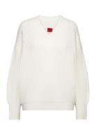 Sesamia Tops Knitwear Jumpers White HUGO