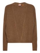 C_Falescana Tops Knitwear Cardigans Brown BOSS