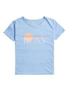 Day And Night B Tops T-shirts Short-sleeved Blue Roxy