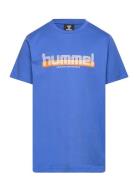 Hmlvang T-Shirt S/S Sport T-shirts Short-sleeved Blue Hummel