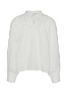 Vmchris Ls Top Wvn Girl Tops Blouses & Tunics White Vero Moda Girl