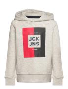 Jjoscar Sweat Hood Jnr Tops Sweat-shirts & Hoodies Hoodies Grey Jack &...