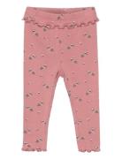 Pants Aop Pointell Bottoms Leggings Pink Minymo