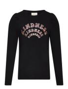 T-Shirt Ls Tops T-shirts Long-sleeved T-shirts Black Creamie