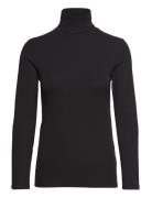 T-Shirts Long Sleeve Tops Knitwear Turtleneck Black Marc O'Polo