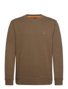 Westart Tops Sweat-shirts & Hoodies Sweat-shirts Khaki Green BOSS